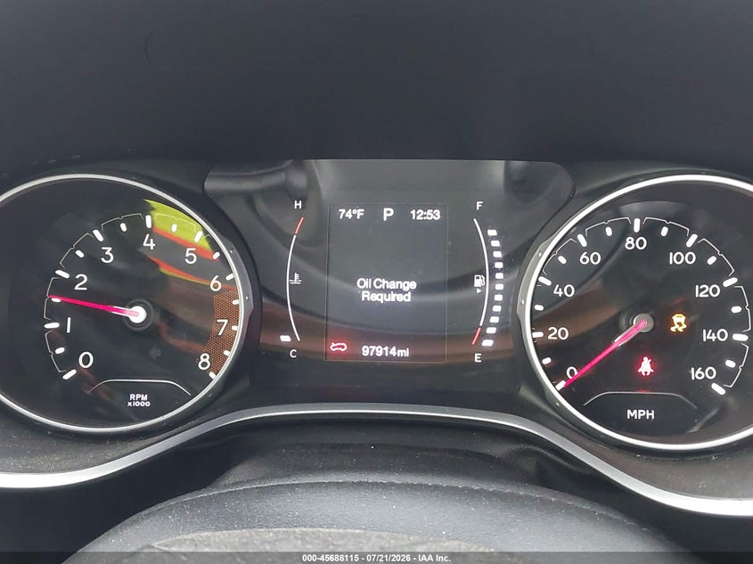 2019 Jeep Compass Latitude 4X4 VIN: 3C4NJDBB7KT656422 Lot: 45688115