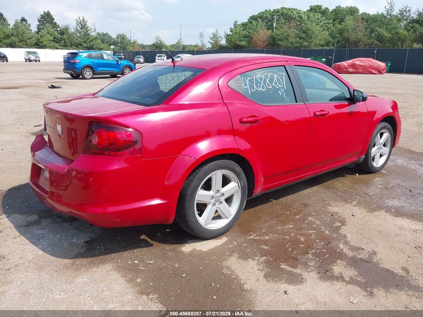 Vin: 1c3cdzab7dn535359, lot: 46186814, dodge avenger se 20134