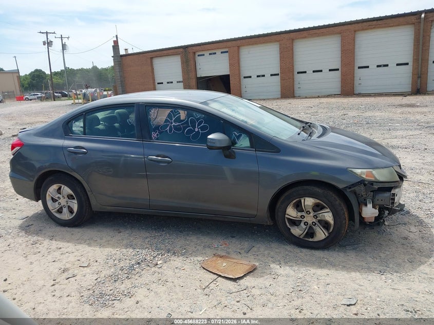 2013 Honda Civic Lx VIN: 2HGFB2F55DH539509 Lot: 45688223
