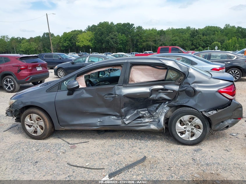 2013 Honda Civic Lx VIN: 2HGFB2F55DH539509 Lot: 45688223