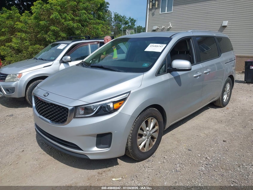Vin: kndmb5c12g6163222, lot: 46186849, kia sedona lx 20162