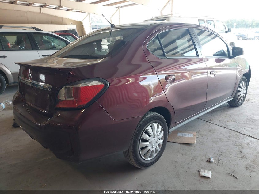 Vin: ml32fufj2nhf06300, lot: 46186858, mitsubishi mirage g4 es 20224