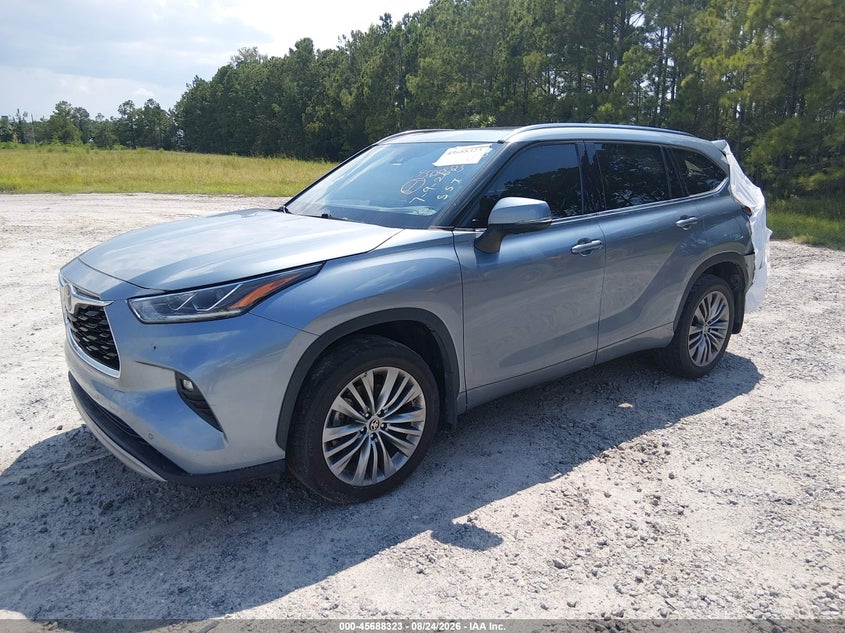 Vin: 5tdfzrbh8ms111440, lot: 46186930, toyota highlander platinum 20212
