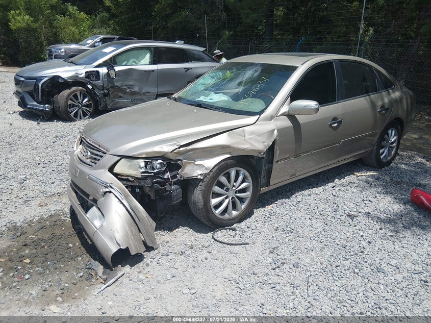 2007 Hyundai Azera, Front End, IAAI, VIN KMHFC46F47A148088 — photo 2