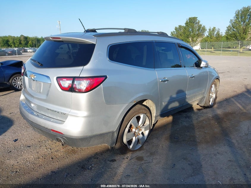 Vin: 1gnkvjkd8fj368436, lot: 46186983, chevrolet traverse ltz 20154