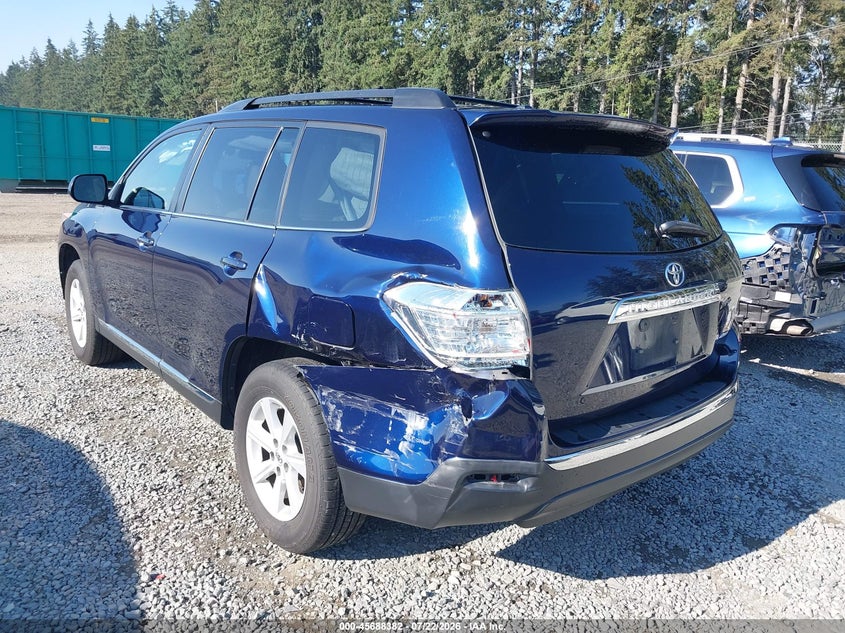 Vin: 5tdbk3eh0cs111135, lot: 46186989, toyota highlander se v6 20123