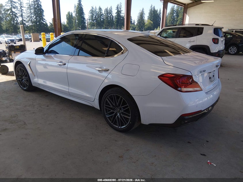 Vin: kmtg34la3ku031063, lot: 46186997, genesis g70 2.0t advanced 20193