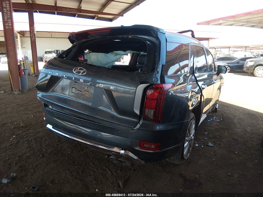Vin: km8r54he6lu068747, lot: 46187019, hyundai palisade limited 20204
