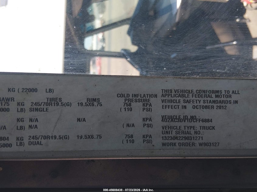 2013 FREIGHTLINER CHASSIS auction photo 8