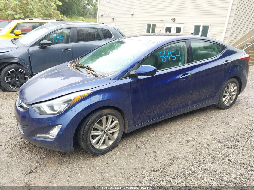 Vin: 5npdh4ae3eh461733, lot: 46187063, hyundai elantra se 20142
