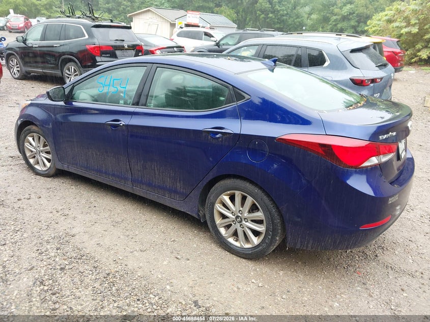 Vin: 5npdh4ae3eh461733, lot: 46187063, hyundai elantra se 20143