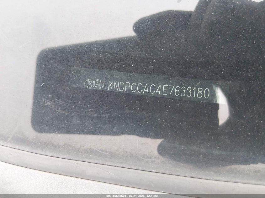 2014 Kia Sportage Ex VIN: KNDPCCAC4E7633180 Lot: 45688501