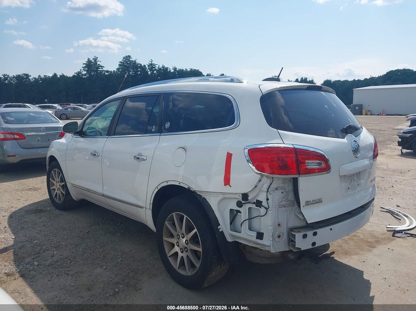 Vin: 5gakvbkd1hj123089, lot: 46187108, buick enclave leather 20173
