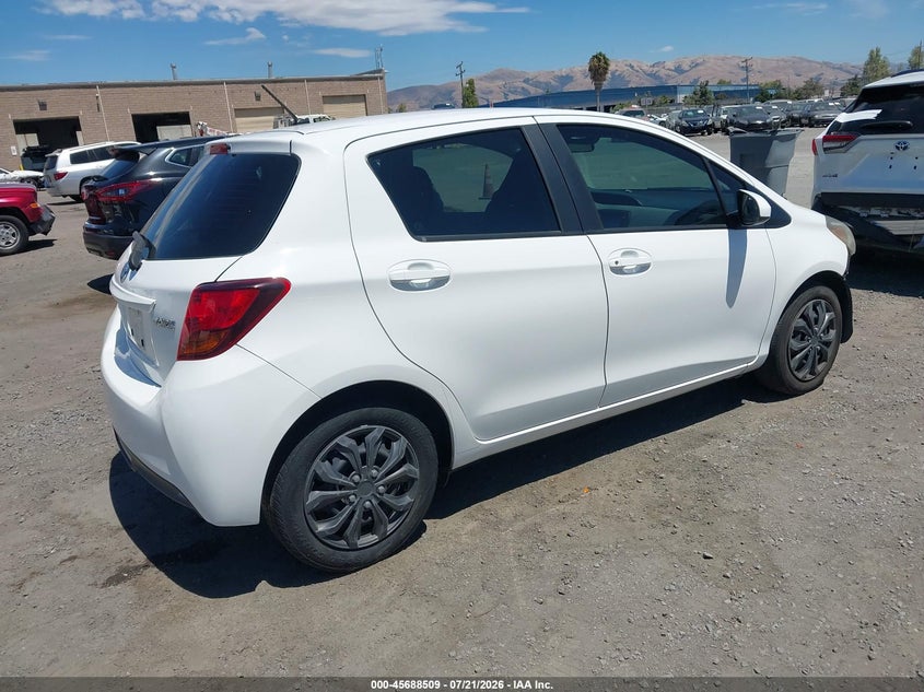 Vin: vnkktud3xfa023758, lot: 46187116, toyota yaris l 20154