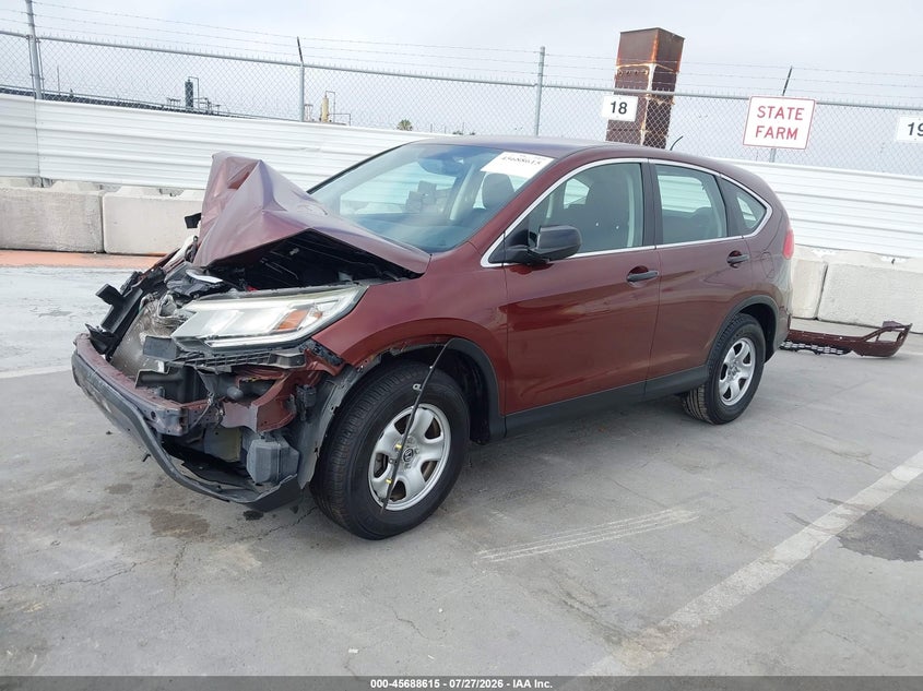 Vin: 3czrm3h31fg700202, lot: 46187222, honda cr-v lx 20152