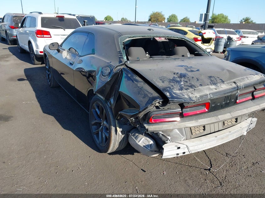 Vin: 2c3cdzag3nh108461, lot: 46187227, dodge challenger sxt 20223