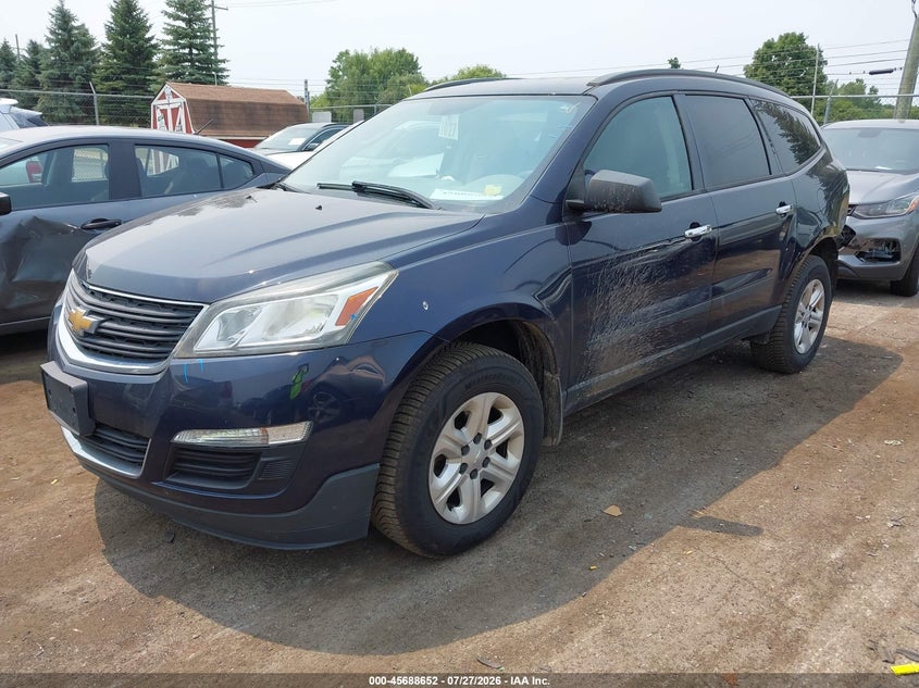 Vin: 1gnkrfed0hj306514, lot: 46187259, chevrolet traverse ls 20172