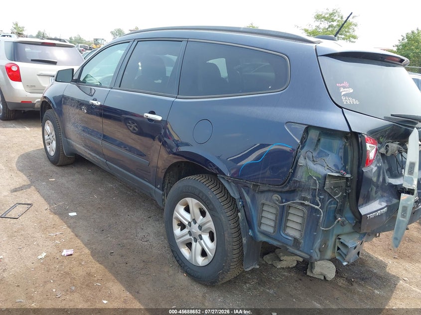 Vin: 1gnkrfed0hj306514, lot: 46187259, chevrolet traverse ls 20173