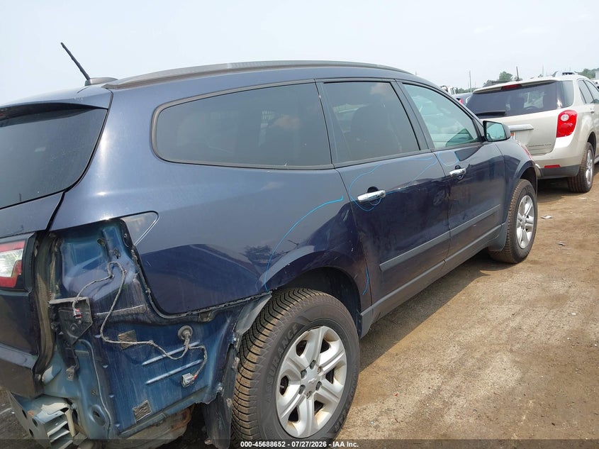 Vin: 1gnkrfed0hj306514, lot: 46187259, chevrolet traverse ls 20174
