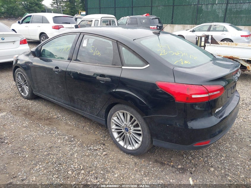 Vin: 1fadp3e23hl281865, lot: 46187264, ford focus s 20173