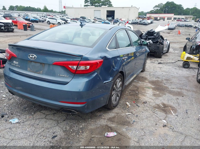 Vin: 5npe34af1hh452366, lot: 46187276, hyundai sonata limited 20174