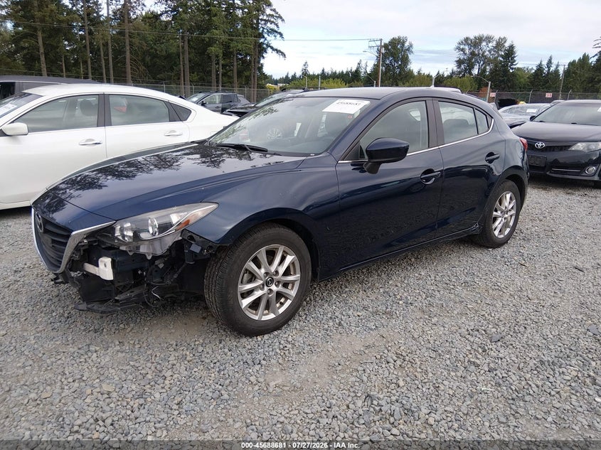 Vin: jm1bm1l7xf1251316, lot: 46187288, mazda mazda3 i touring 20152