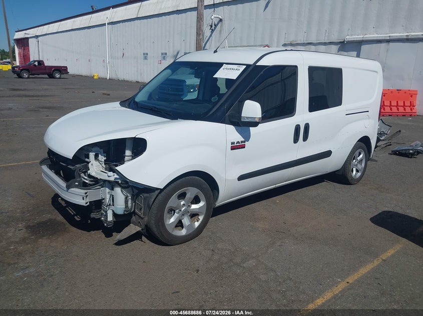 Vin: zfberfbb2j6j21465, lot: 46187293, ram promaster city slt 20182