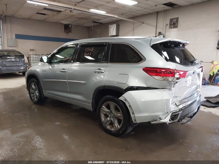 Vin: 5tddgrfh7hs028269, lot: 46187304, toyota highlander hybrid limited platinum 20173