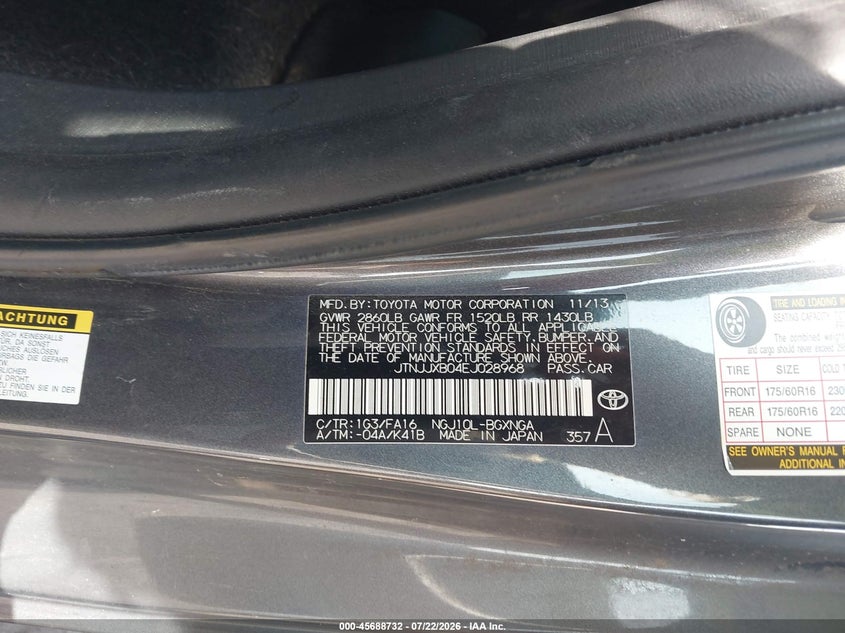 2014 SCION IQ · Photo 9