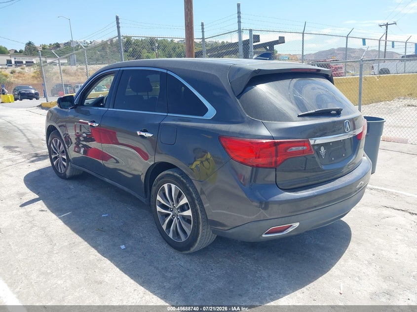 2015 Acura Mdx Technology Package VIN: 5FRYD3H40FB009497 Lot: 45688740