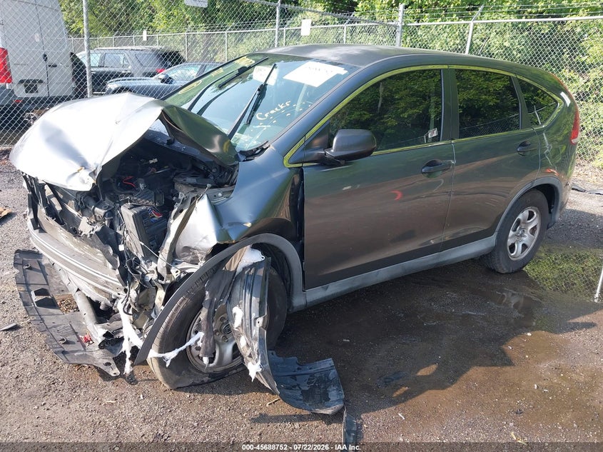 2012 Honda CR-V, Front End, IAAI, VIN 2HKRM3H37CH505648 — photo 2