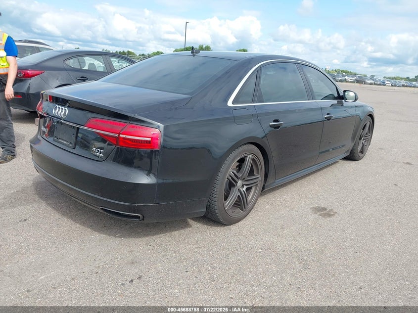 Vin: wau43afd5gn005231, lot: 46187366, audi a8 l 4.0t sport 20164