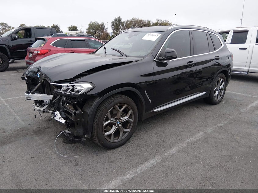 Vin: 5ux53dp09n9j19970, lot: 46187368, bmw x3 xdrive30i 20222