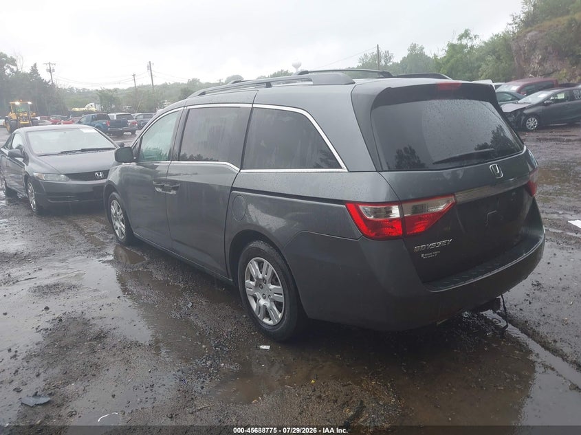 Vin: 5fnrl5h27bb059746, lot: 46187382, honda odyssey lx 20113