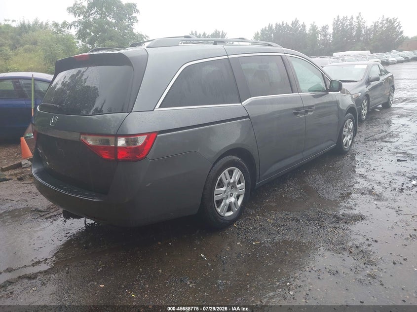 Vin: 5fnrl5h27bb059746, lot: 46187382, honda odyssey lx 20114