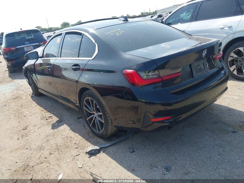 Vin: 3mw5r1j09l8b22914, lot: 46187420, bmw 330i 20203