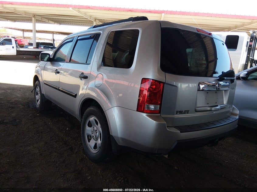 Vin: 5fnyf4h20bb088812, lot: 46187457, honda pilot lx 20113