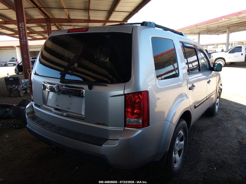 Vin: 5fnyf4h20bb088812, lot: 46187457, honda pilot lx 20114