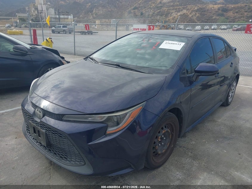 2020 Toyota Corolla, Удар сзади, IAAI, VIN JTDEPRAE5LJ000848 — фото 2