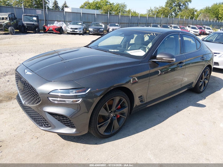Vin: kmtg54te3pu109426, lot: 46187598, genesis g70 3.3t awd 20232
