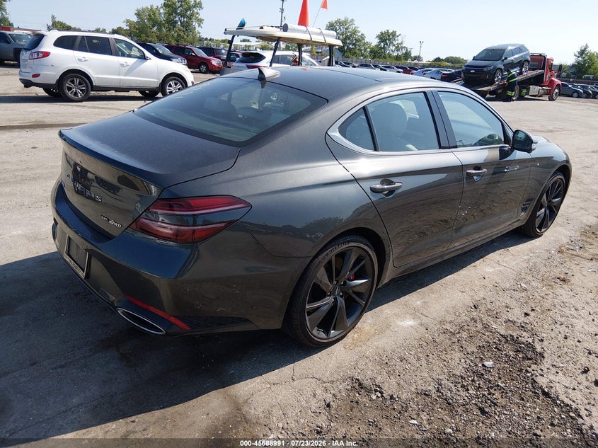 Vin: kmtg54te3pu109426, lot: 46187598, genesis g70 3.3t awd 20234