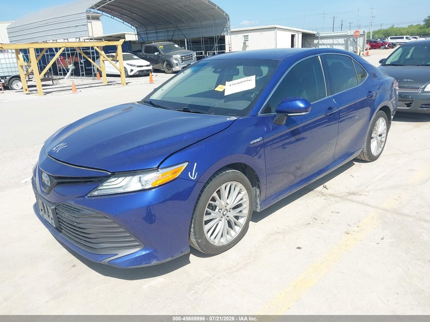 2018 Toyota Camry Hybrid Xle, Удар сзади, IAAI, VIN 4T1B21HK3JU509925 — фото 2