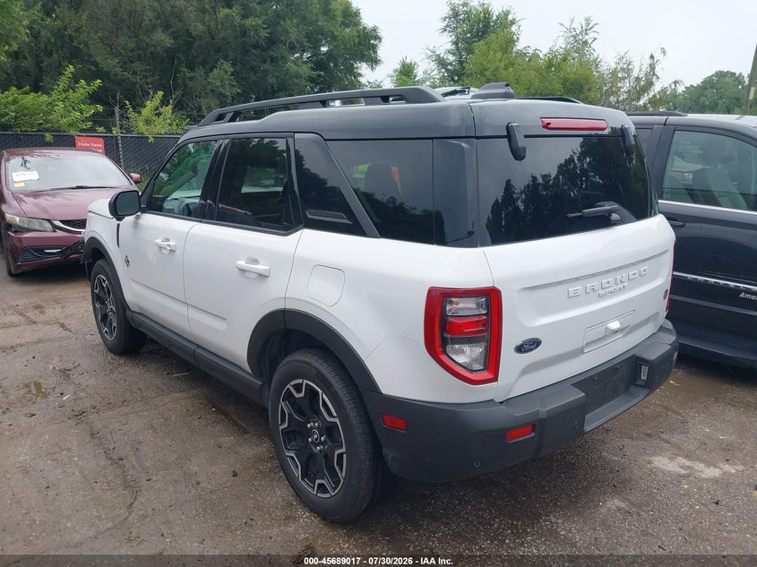Vin: 3fmcr9cn4sre62686, lot: 46187624, ford bronco sport outer banks 20253