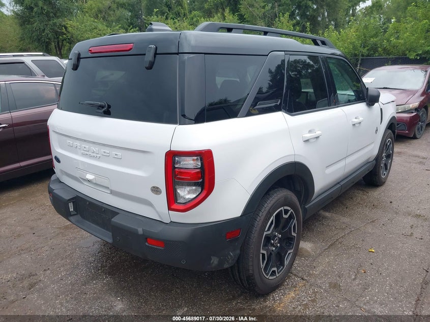 Vin: 3fmcr9cn4sre62686, lot: 46187624, ford bronco sport outer banks 20254