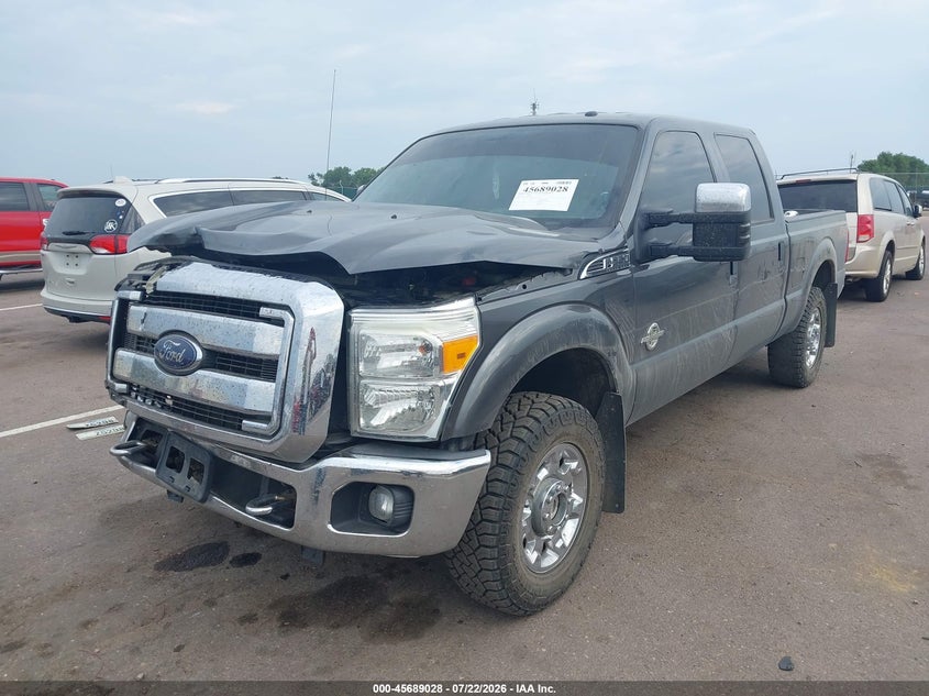 2015 Ford F-250 Xlt, Front End, IAAI, VIN 1FT7W2BTXFEB04264 — photo 2
