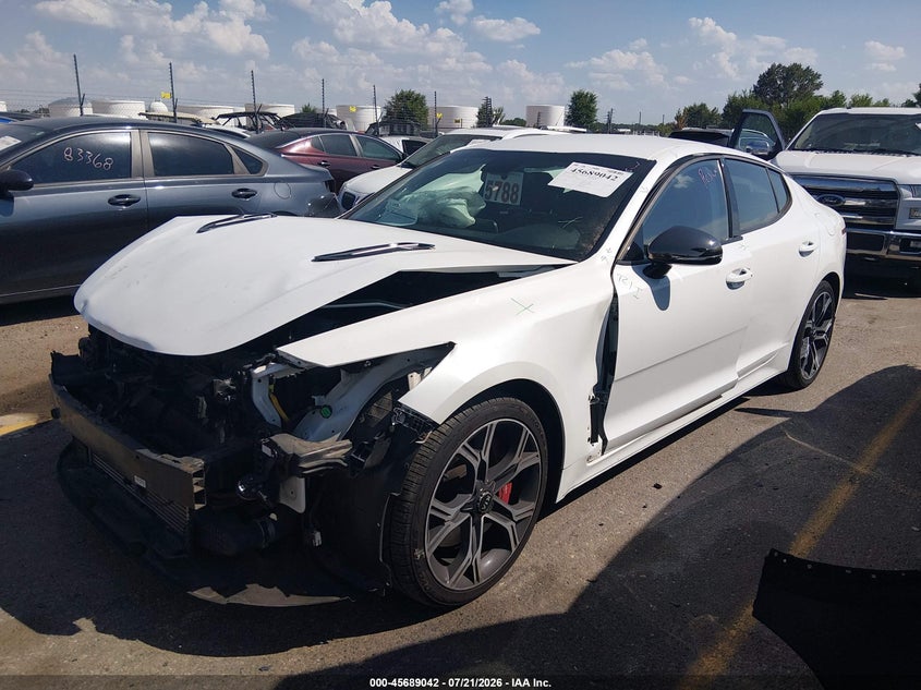Vin: knae35lcxk6057819, lot: 46187649, kia stinger gt 20192