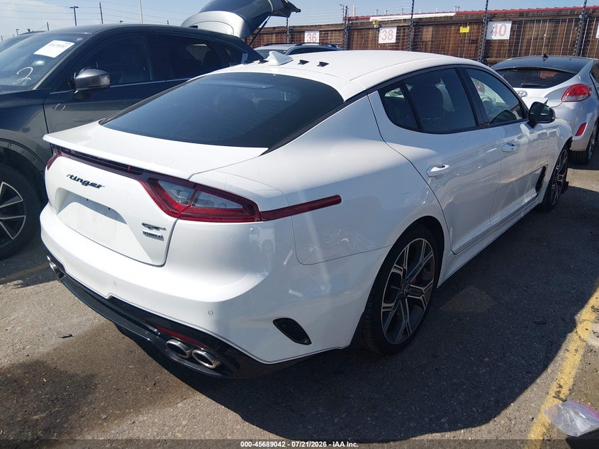Vin: knae35lcxk6057819, lot: 46187649, kia stinger gt 20194