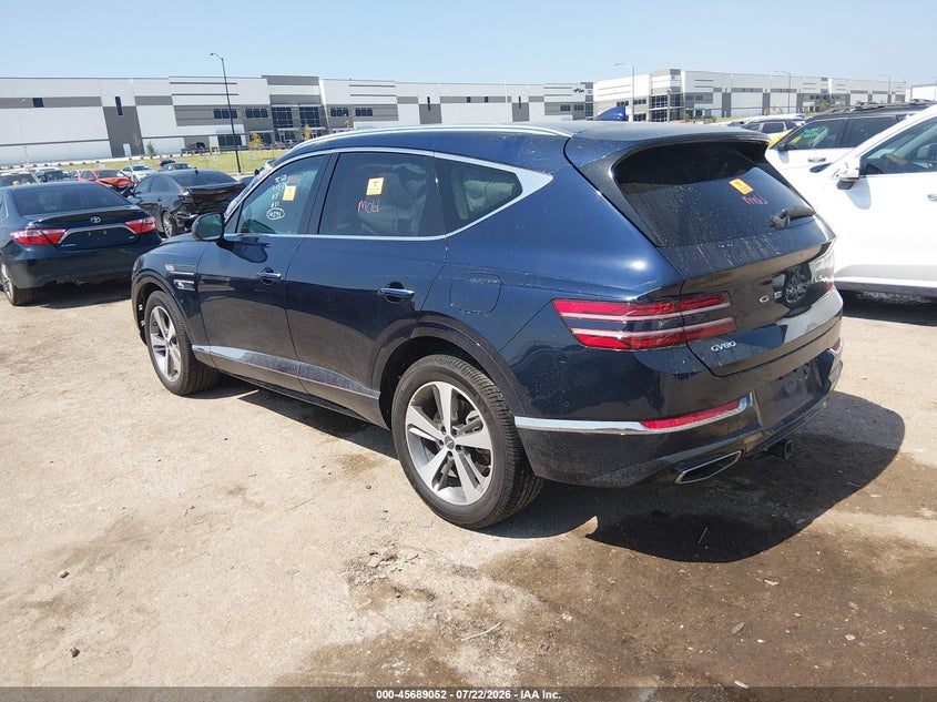 Vin: kmuhb4sb7nu092790, lot: 46187659, genesis gv80 2.5t rwd 20223