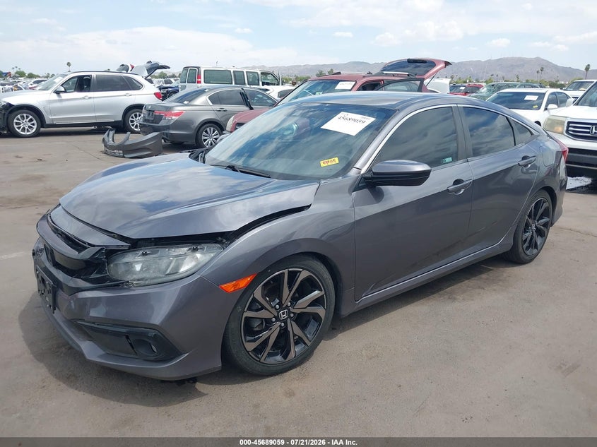 2021 Honda Civic, Front End, IAAI, VIN 2HGFC2F85MH535046 — photo 2