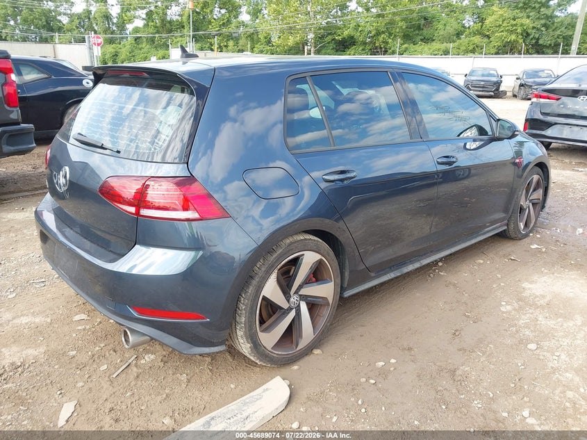 Vin: 3vw5t7auxkm003525, lot: 46187681, volkswagen golf gti 2.0t autobahn/2.0t rabbit edition/2.0t s/2.0t se 20194